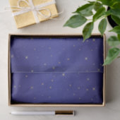 Navy Blue en Gold Glitter Stars Kerstmis Tissuepapier (Geschenk)