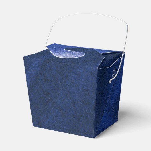 Navy Blue en Gold Grunge Bedankdoosjes (Voorkant Zijde)