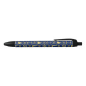 Navy Blue en Gold Nautical Zwarte Inkt Pen (Bovenkant)