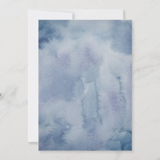 Navy Blue en Gold | Virtuele laptopbalk Mitzvah (Achterkant)