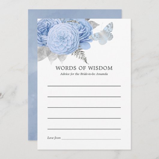 Navy Blue en Gold  Vrijgezellenfeest Kaart (Voorkant / Achterkant)