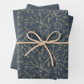 Navy Blue en Gold Wrapping Paper (In situ)