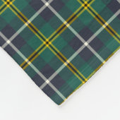 Navy Blue en Green Clan Turnbull Hunting Tartan Fleece Deken (Hoek)