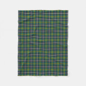 Navy Blue en Green Clan Turnbull Hunting Tartan Fleece Deken (Voorkant)