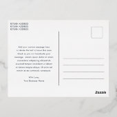 Navy Blue en Green Plaid Zakelijke Kerstmis Folie Feestdagen Briefkaart (Achterkant)