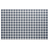 Navy Blue en Grey Buffalo Checker Plaid Stof (Fat Quarter)
