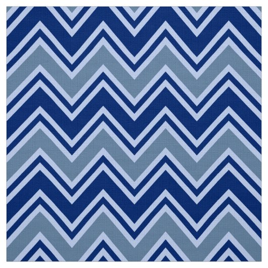 Navy Blue en Grey Chevron bekledingsstof Stof (Swatch)