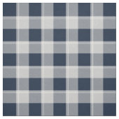 Navy Blue en Grey Lumberjack Plaid Stof (Swatch)