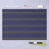 Navy blue en houtskool met vijf strepen tissuepapier (Craft)