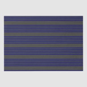Navy blue en houtskool met vijf strepen tissuepapier