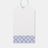 Navy blue en Lemons bedankt Cadeaulabel (Achterkant)