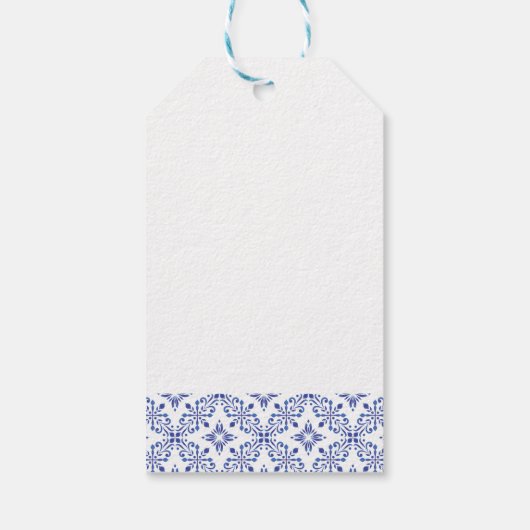 Navy blue en Lemons bedankt Cadeaulabel (Achterkant)