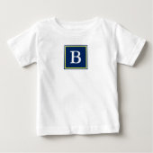 Navy Blue en Lime Green Monogram (Voorkant)