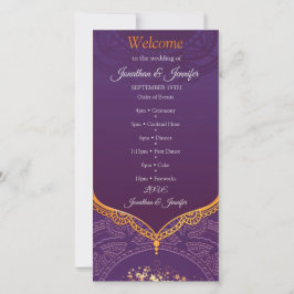 Navy Blue en of Violet met Gold Mandalas