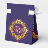 Navy Blue en of Violet met Gold Mandalas Bedankdoosjes (Achterkant)