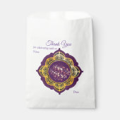 Navy Blue en of Violet met Gold Mandalas Bedankzakje (Voorkant)