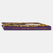 Navy Blue en of Violet met Gold Mandalas Gastenboek (Rug)