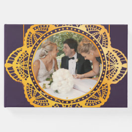 Navy Blue en of Violet met Gold Mandalas Gastenboek