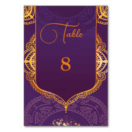 Navy Blue en of Violet met Gold Mandalas Kaart
