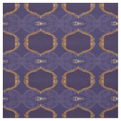 Navy Blue en of Violet met Gold Mandalas Stof (Swatch)
