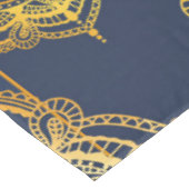Navy Blue en of Violet met Gold Mandalas Tafelkleed (Gekanteld)