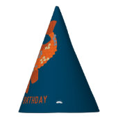 Navy Blue en Oranje Koi Fish Feesthoedjes (Rechts)