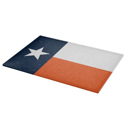 Navy Blue en Oranje Texas Flag Snijplank (Hoek)