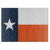 Navy Blue en Oranje Texas Flag Snijplank (Voorkant)