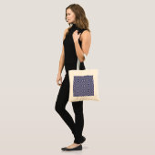 Navy Blue en Pink Origami Fortune Teller Pattern Tote Bag (Voorkant (model))