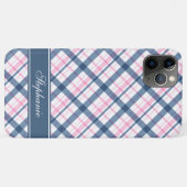 Navy Blue en PInk Pset Pattern Case-Mate iPhone Case (Achterkant (horizontaal))