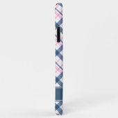 Navy Blue en PInk Pset Pattern Case-Mate iPhone Case (Achterkant/rechts)
