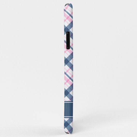 Navy Blue en PInk Pset Pattern Case-Mate iPhone Case (Achterkant/rechts)