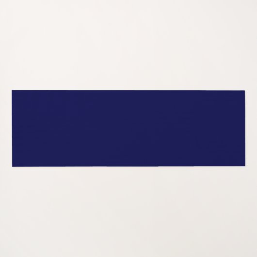 Navy Blue en Roos Gold Mandala Flower Custom Name Yogamat (Achterkant (horizontaal))