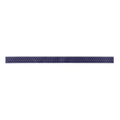 Navy Blue en Roos Gold Textured Polka Dot Pattern Satijnen Lint (Voorkant)