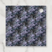 Navy Blue en Silver  Uil Bedankjes Labels (Achterkant)