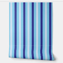 Navy Blue en Turquoise Stripes Badkamer