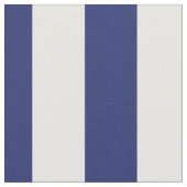 Navy Blue en White 1,5-inch Stripes Pattern Stof (Close Up)