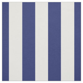 Navy Blue en White 1,5-inch Stripes Pattern Stof