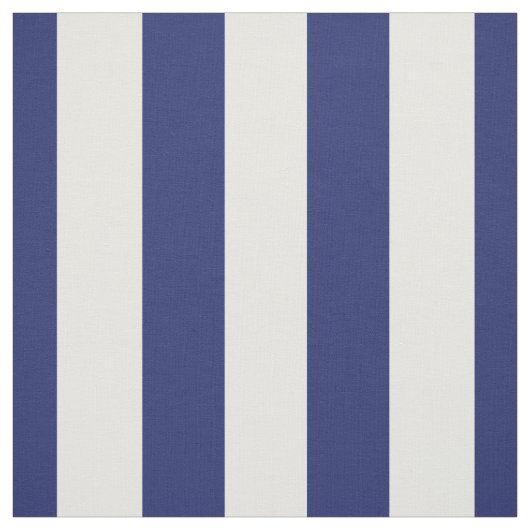 Navy Blue en White 1,5-inch Stripes Pattern Stof (Swatch)