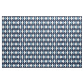 Navy Blue en White Argyle Pattern Stof (Yard (91,4 cm))