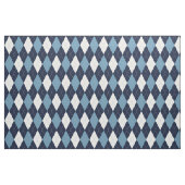 Navy Blue en White Argyle Pattern Stof (Fat Quarter)