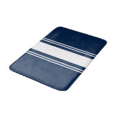 Navy Blue en White Badmat (Gekanteld)