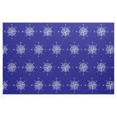 Navy Blue en White Coastal Decor Compass Roos Stof (Fat Quarter)