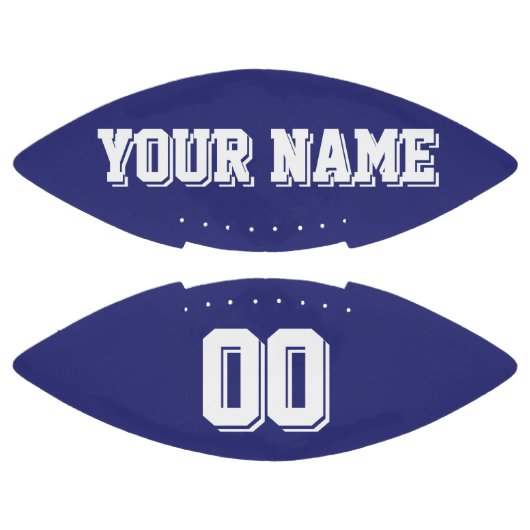 NAVY BLUE EN WHITE Custom Football (Panelen)