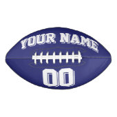 NAVY BLUE EN WHITE Custom Football (Voorkant)