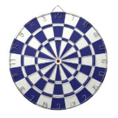 Navy Blue en White Dartbord (Voorkant)