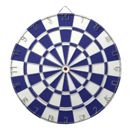 Navy Blue en White Dartbord