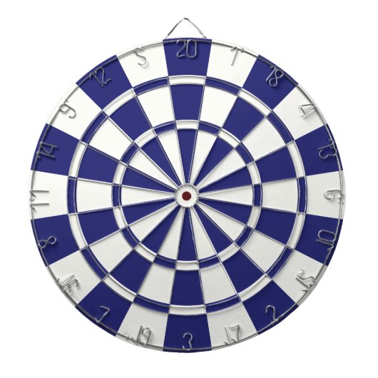 Navy Blue en White Dartbord (Voorkant)