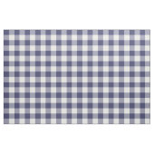 Navy Blue en White Gingham Pattern Fabric Stof (Fat Quarter)