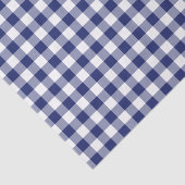 Navy Blue en White Gingham Pattern Tissuepapier (Detail)